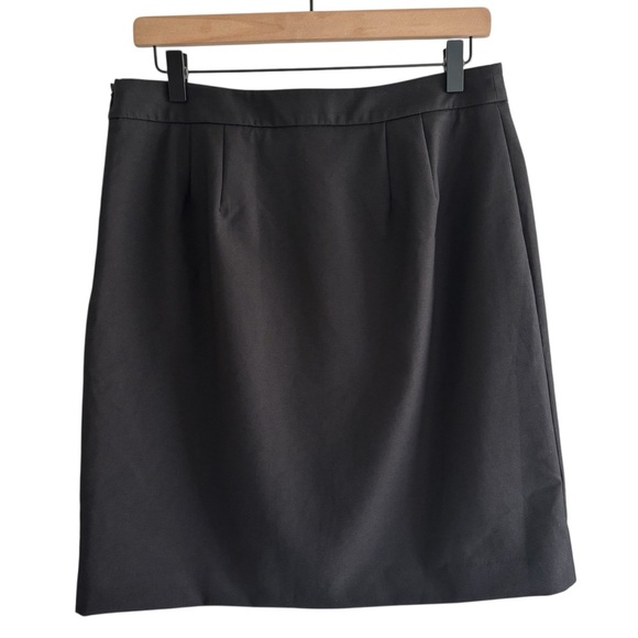 Talbots Faux Wrap Button Knee-Length A-Line Skirt Office Workwear Classic Size 6 - Picture 8 of 13